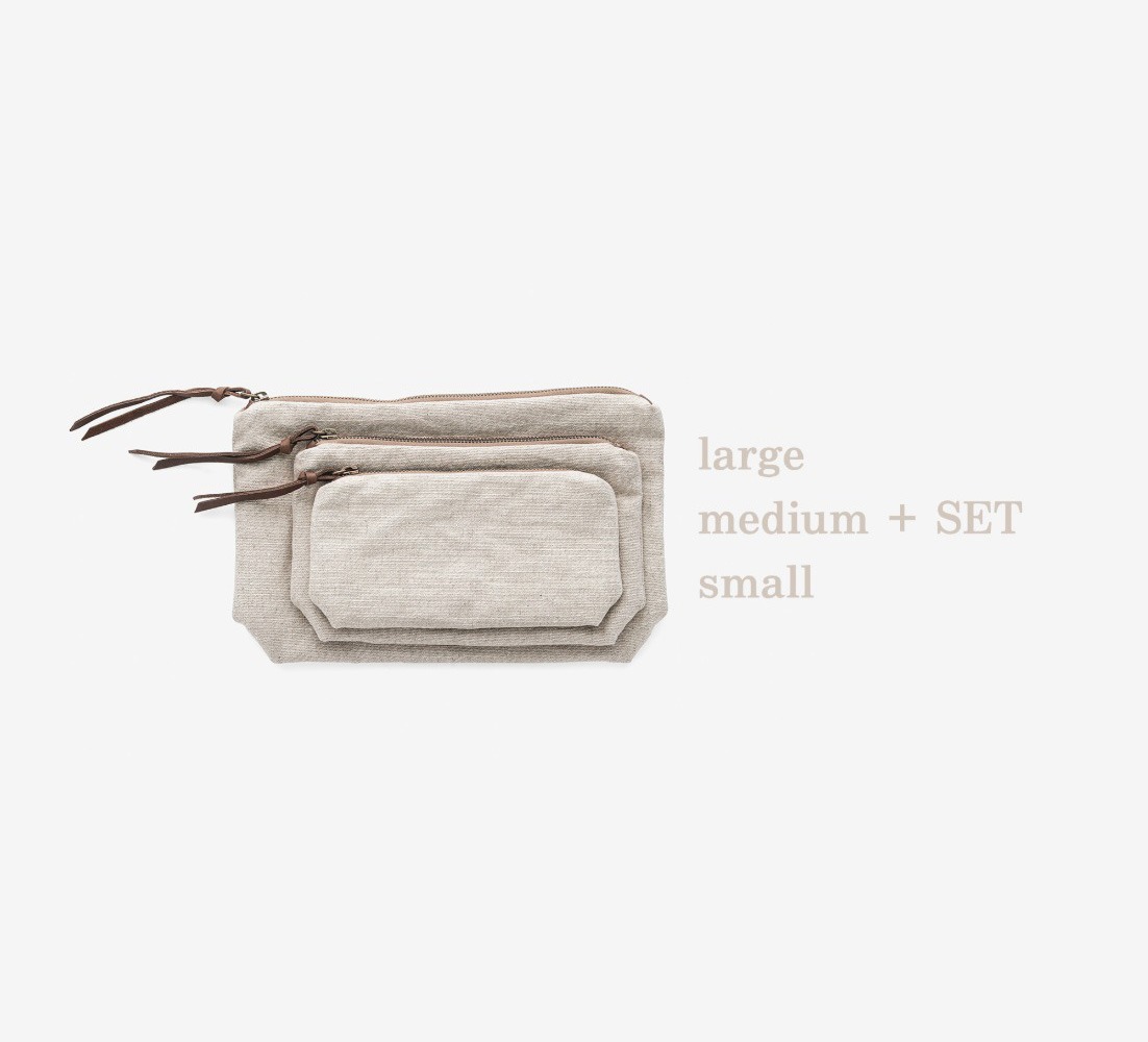 [빌라르방] 내 가방 속, 리넨 빌라 파우치 - [무료배송, 세트상품]Soft Linen - Set